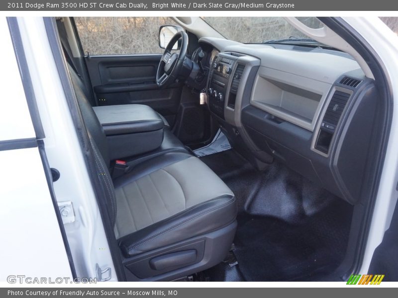 Bright White / Dark Slate Gray/Medium Graystone 2011 Dodge Ram 3500 HD ST Crew Cab Dually