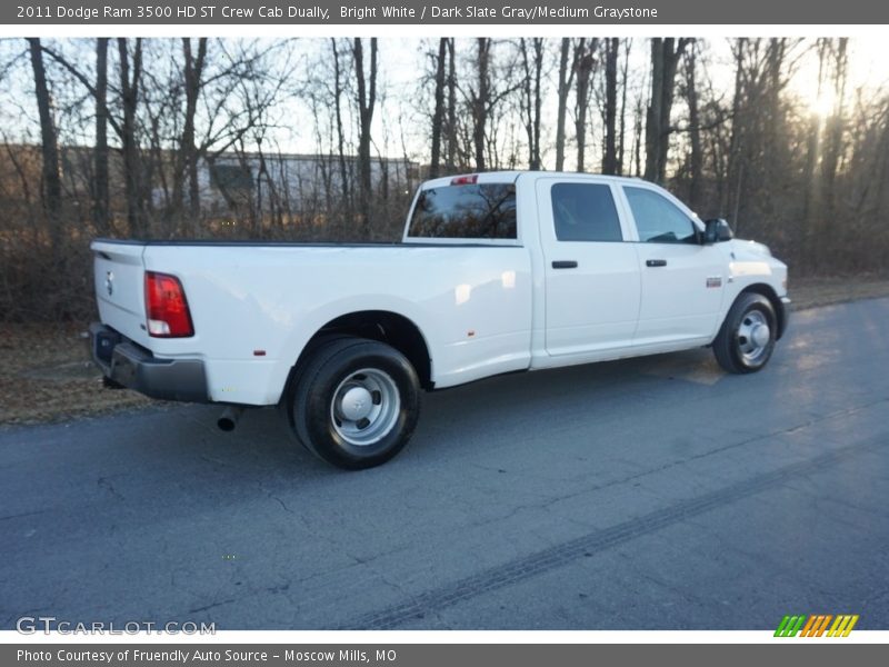 Bright White / Dark Slate Gray/Medium Graystone 2011 Dodge Ram 3500 HD ST Crew Cab Dually