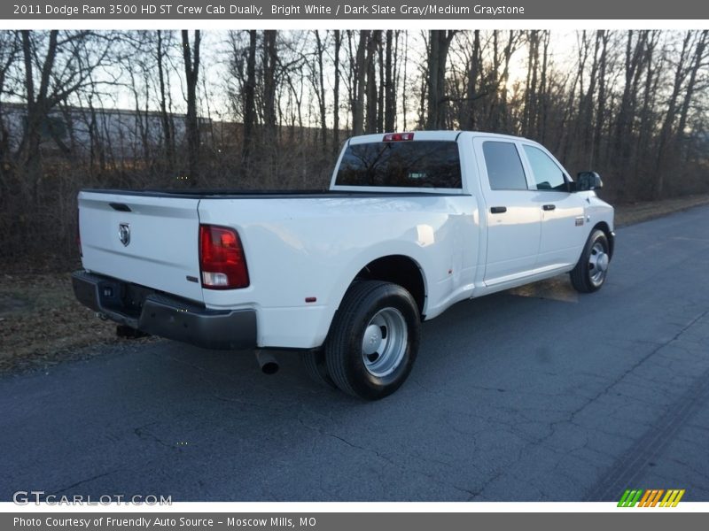 Bright White / Dark Slate Gray/Medium Graystone 2011 Dodge Ram 3500 HD ST Crew Cab Dually