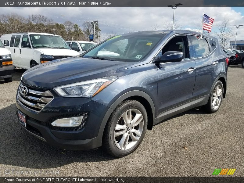 Marlin Blue / Gray 2013 Hyundai Santa Fe Sport 2.0T AWD