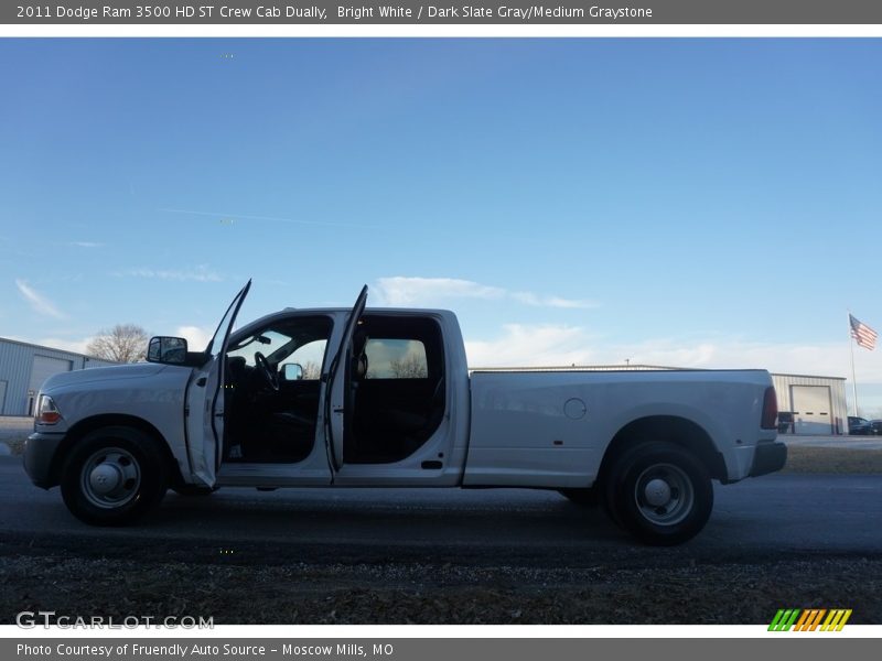 Bright White / Dark Slate Gray/Medium Graystone 2011 Dodge Ram 3500 HD ST Crew Cab Dually