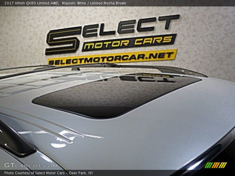 Majestic White / Limited Mocha Brown 2017 Infiniti QX80 Limited AWD