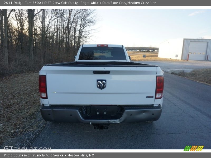 Bright White / Dark Slate Gray/Medium Graystone 2011 Dodge Ram 3500 HD ST Crew Cab Dually