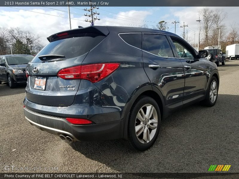 Marlin Blue / Gray 2013 Hyundai Santa Fe Sport 2.0T AWD