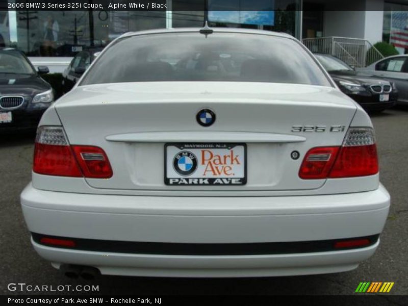 Alpine White / Black 2006 BMW 3 Series 325i Coupe