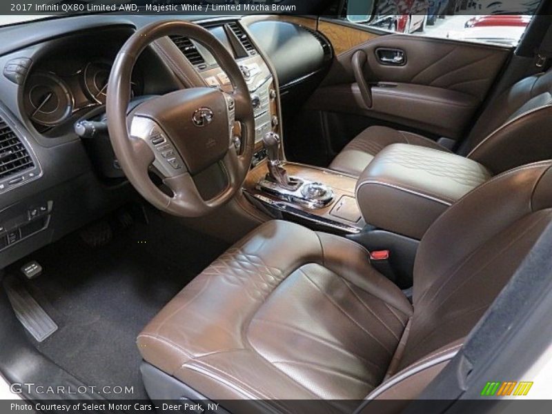  2017 QX80 Limited AWD Limited Mocha Brown Interior