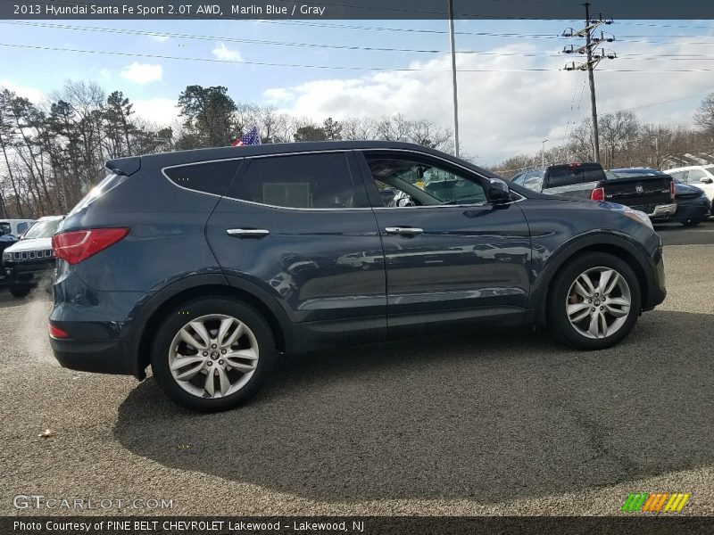 Marlin Blue / Gray 2013 Hyundai Santa Fe Sport 2.0T AWD