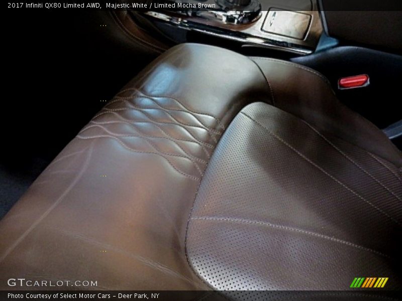 Majestic White / Limited Mocha Brown 2017 Infiniti QX80 Limited AWD