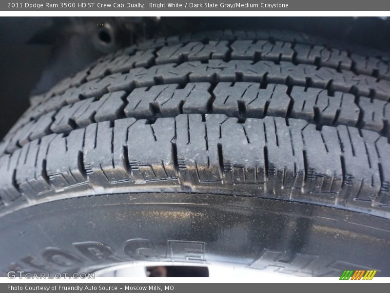 Bright White / Dark Slate Gray/Medium Graystone 2011 Dodge Ram 3500 HD ST Crew Cab Dually