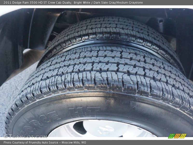 Bright White / Dark Slate Gray/Medium Graystone 2011 Dodge Ram 3500 HD ST Crew Cab Dually