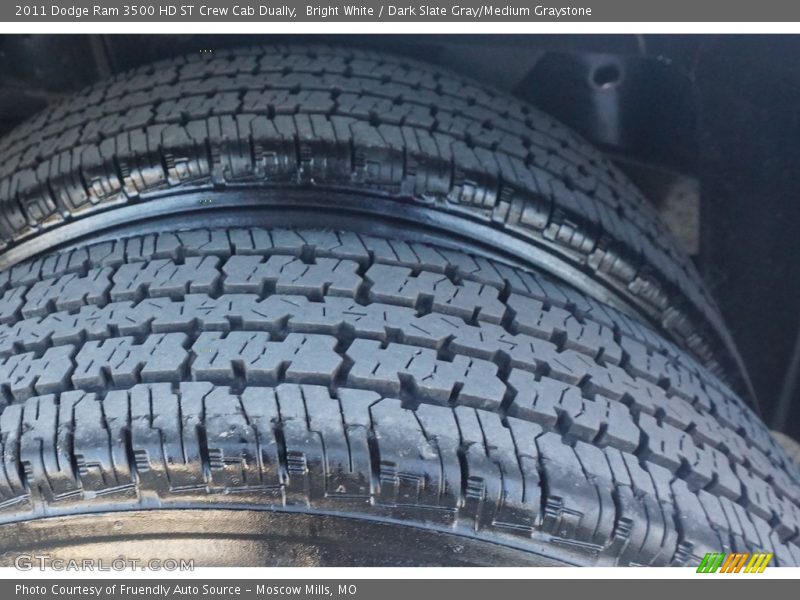 Bright White / Dark Slate Gray/Medium Graystone 2011 Dodge Ram 3500 HD ST Crew Cab Dually