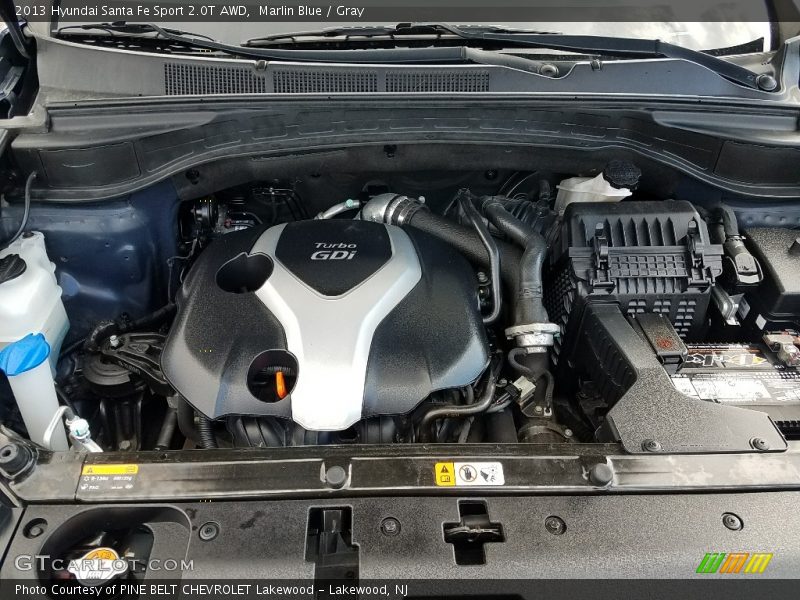 Marlin Blue / Gray 2013 Hyundai Santa Fe Sport 2.0T AWD