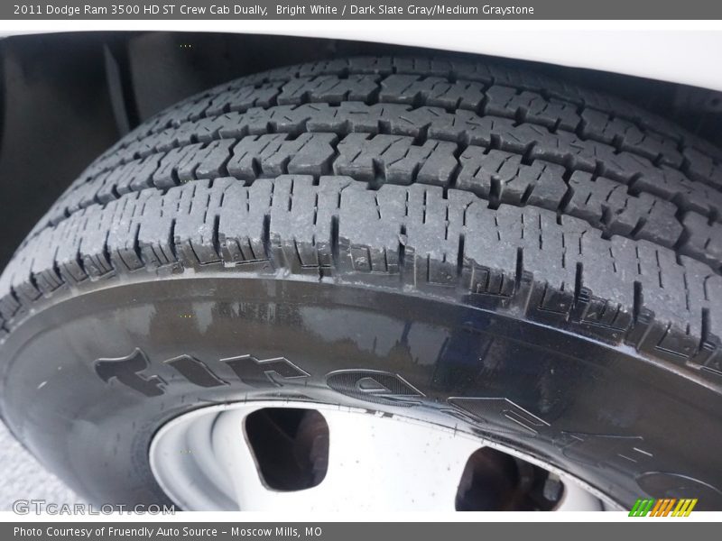 Bright White / Dark Slate Gray/Medium Graystone 2011 Dodge Ram 3500 HD ST Crew Cab Dually