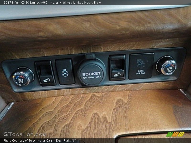 Majestic White / Limited Mocha Brown 2017 Infiniti QX80 Limited AWD
