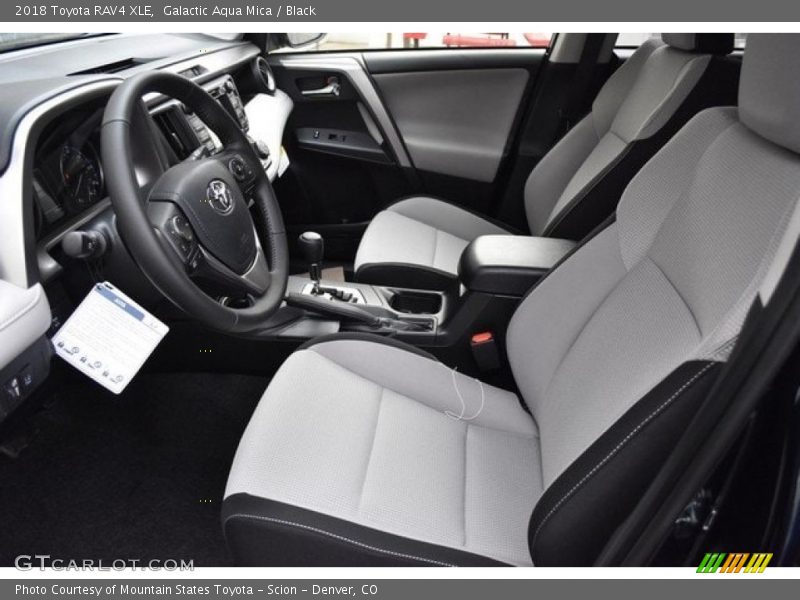 Galactic Aqua Mica / Black 2018 Toyota RAV4 XLE