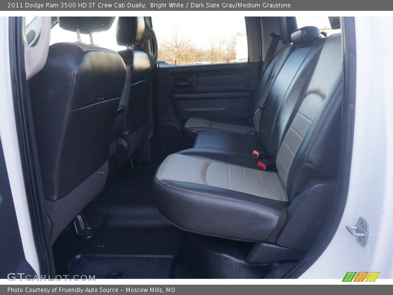 Bright White / Dark Slate Gray/Medium Graystone 2011 Dodge Ram 3500 HD ST Crew Cab Dually