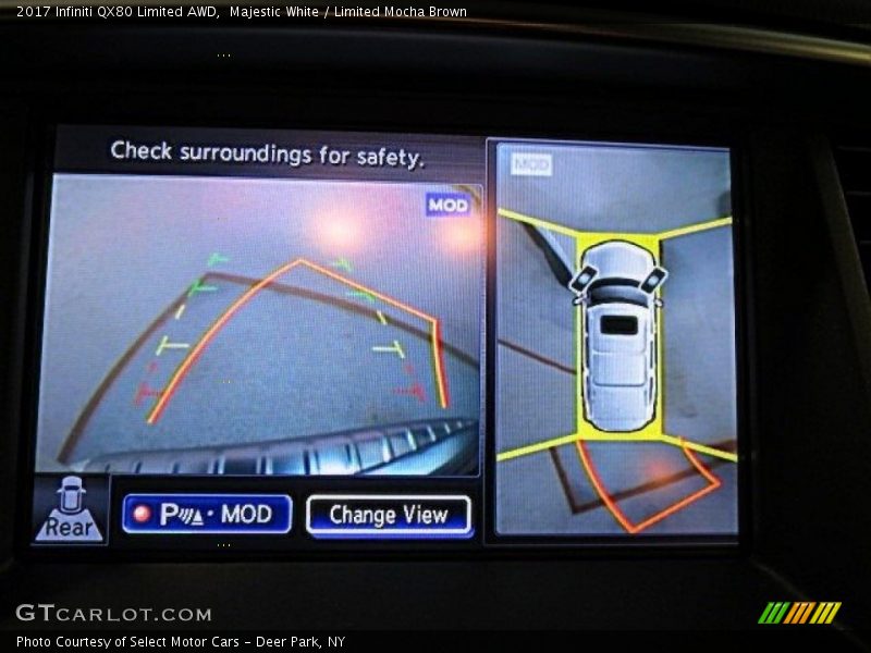 Majestic White / Limited Mocha Brown 2017 Infiniti QX80 Limited AWD