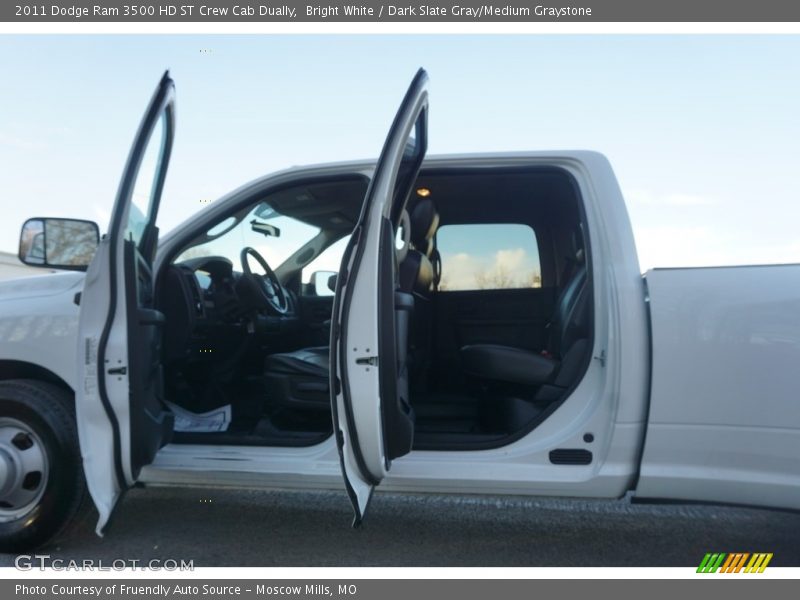 Bright White / Dark Slate Gray/Medium Graystone 2011 Dodge Ram 3500 HD ST Crew Cab Dually