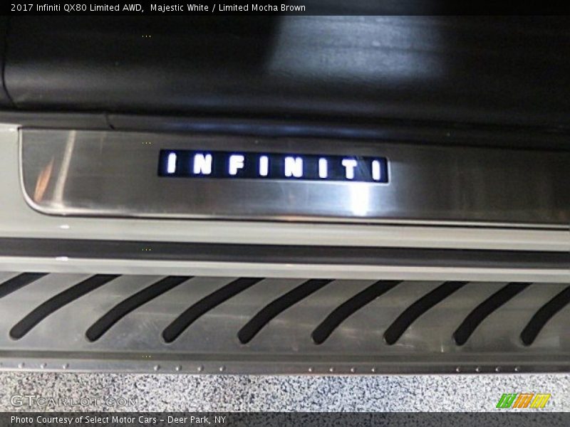 Majestic White / Limited Mocha Brown 2017 Infiniti QX80 Limited AWD