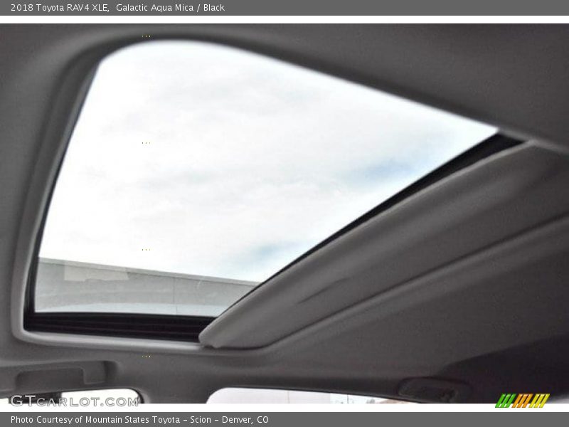 Galactic Aqua Mica / Black 2018 Toyota RAV4 XLE
