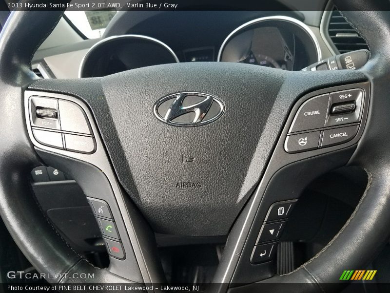 Marlin Blue / Gray 2013 Hyundai Santa Fe Sport 2.0T AWD
