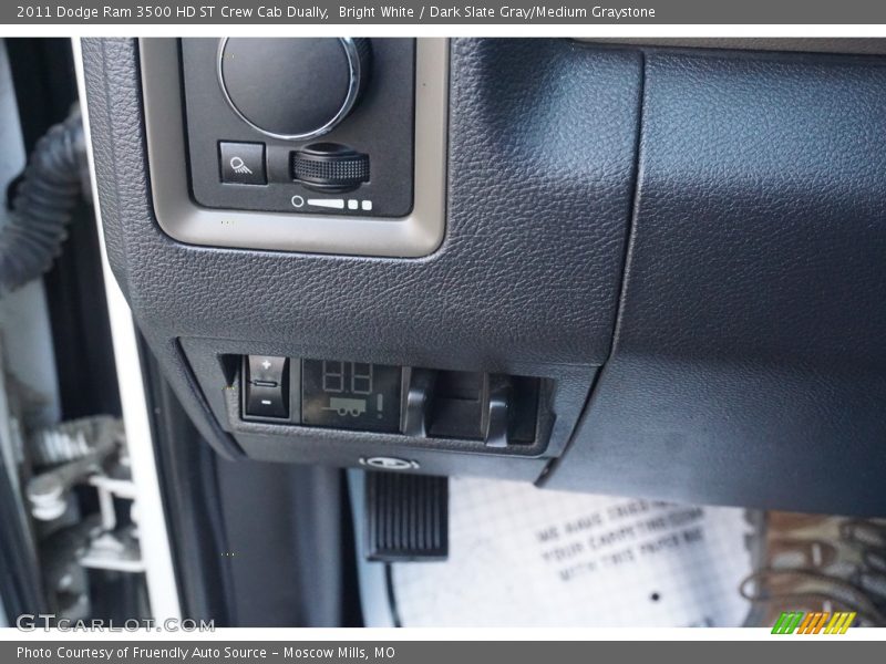 Bright White / Dark Slate Gray/Medium Graystone 2011 Dodge Ram 3500 HD ST Crew Cab Dually