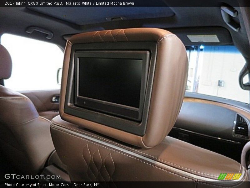 Majestic White / Limited Mocha Brown 2017 Infiniti QX80 Limited AWD