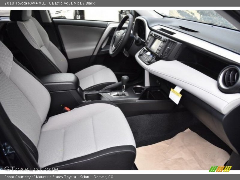 Galactic Aqua Mica / Black 2018 Toyota RAV4 XLE