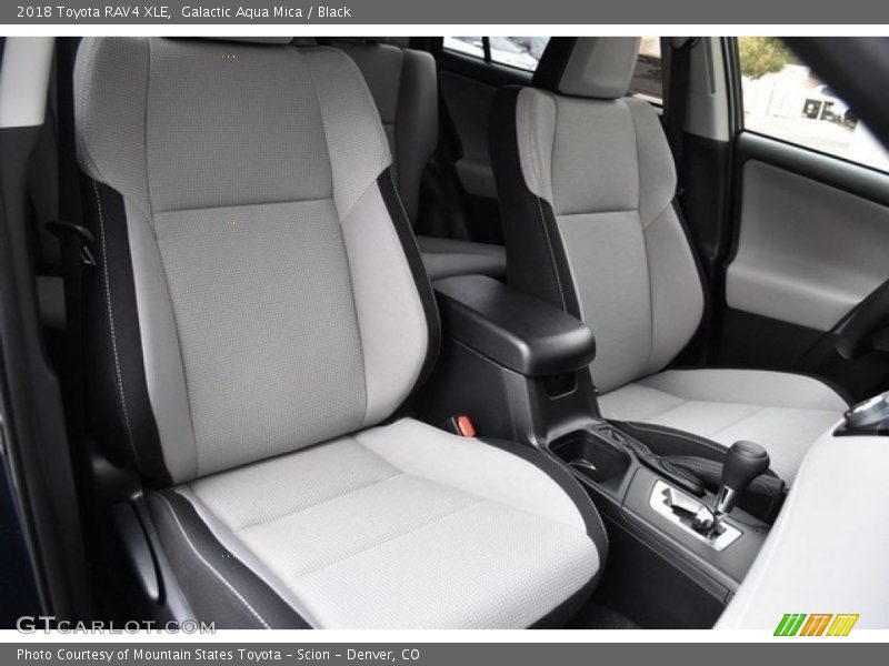 Galactic Aqua Mica / Black 2018 Toyota RAV4 XLE