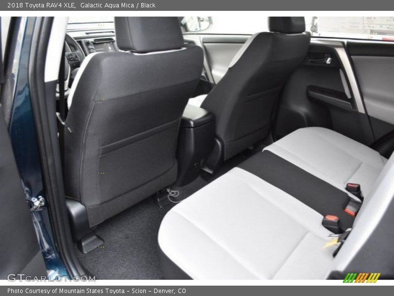 Galactic Aqua Mica / Black 2018 Toyota RAV4 XLE