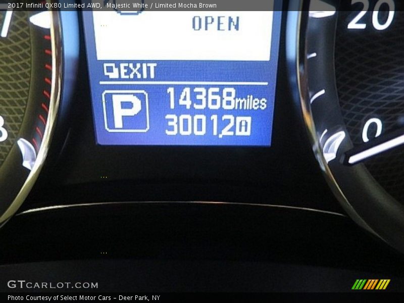 Majestic White / Limited Mocha Brown 2017 Infiniti QX80 Limited AWD