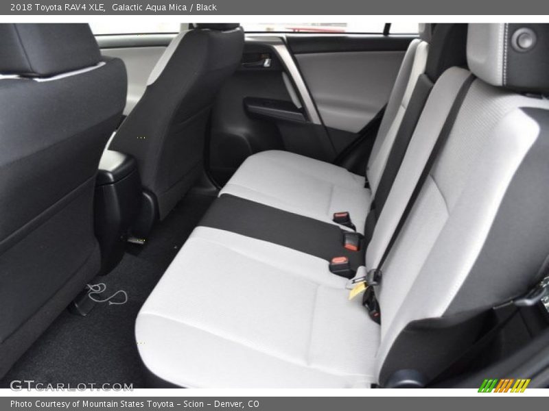 Galactic Aqua Mica / Black 2018 Toyota RAV4 XLE