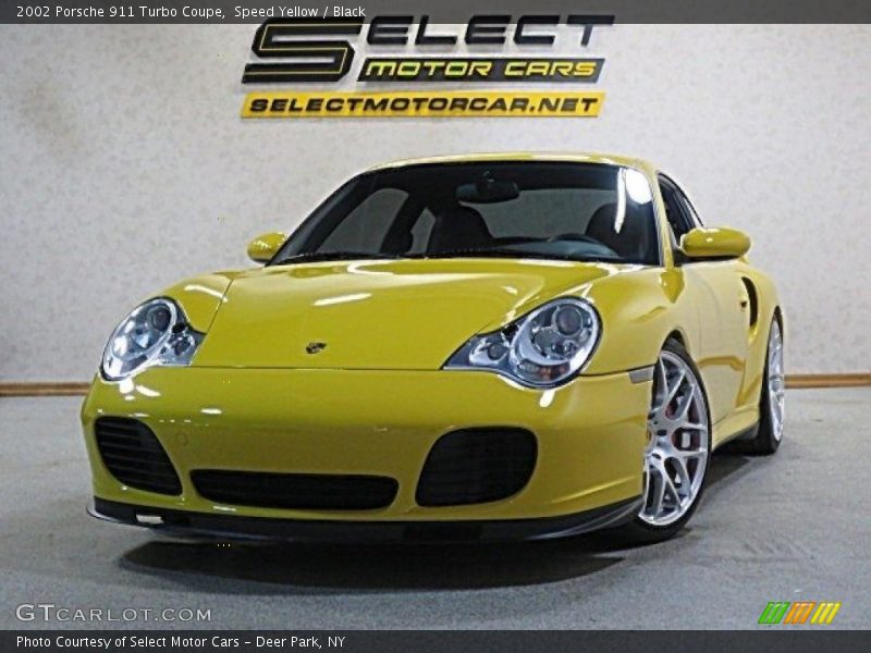 Speed Yellow / Black 2002 Porsche 911 Turbo Coupe