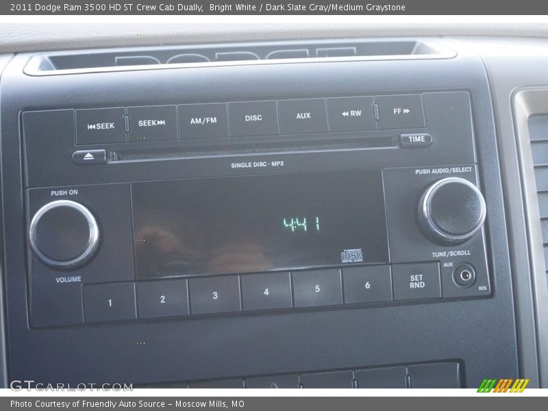 Bright White / Dark Slate Gray/Medium Graystone 2011 Dodge Ram 3500 HD ST Crew Cab Dually