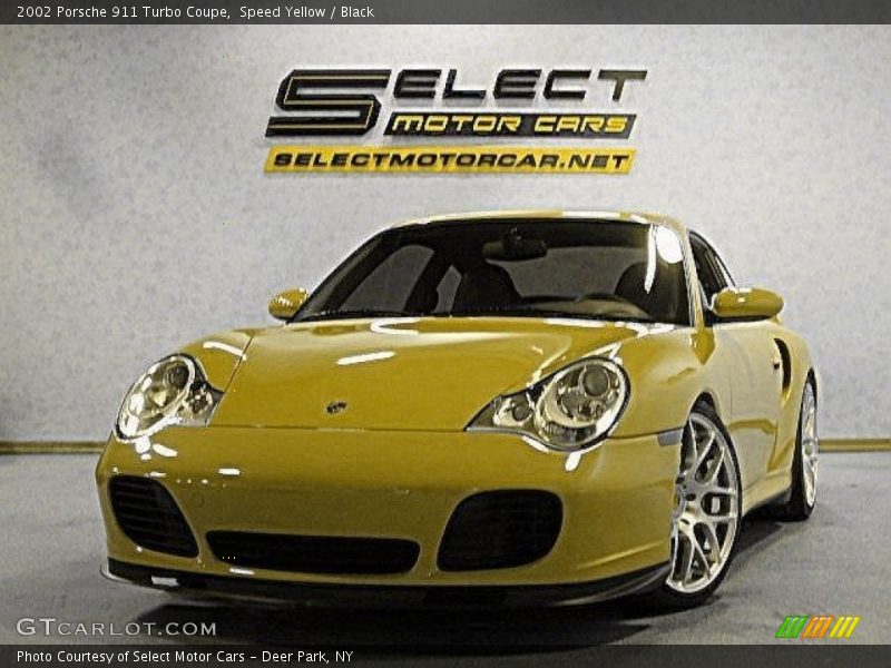 Speed Yellow / Black 2002 Porsche 911 Turbo Coupe