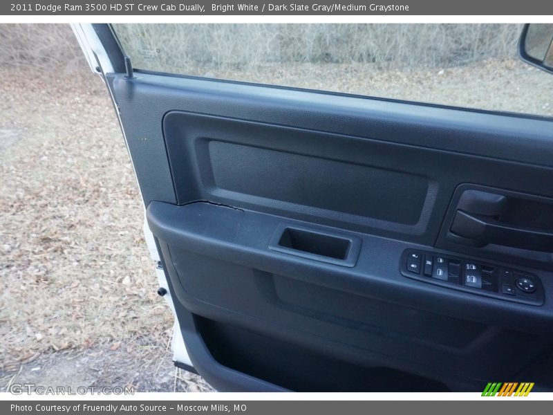 Bright White / Dark Slate Gray/Medium Graystone 2011 Dodge Ram 3500 HD ST Crew Cab Dually