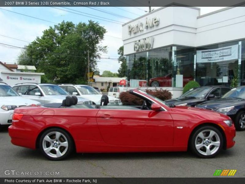 Crimson Red / Black 2007 BMW 3 Series 328i Convertible