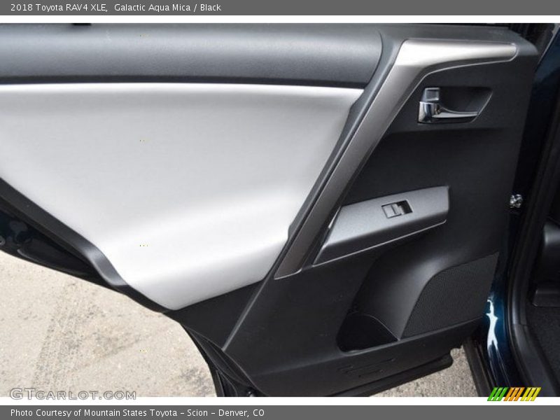 Galactic Aqua Mica / Black 2018 Toyota RAV4 XLE