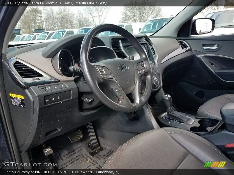 Marlin Blue / Gray 2013 Hyundai Santa Fe Sport 2.0T AWD