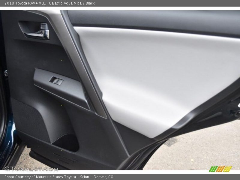 Galactic Aqua Mica / Black 2018 Toyota RAV4 XLE