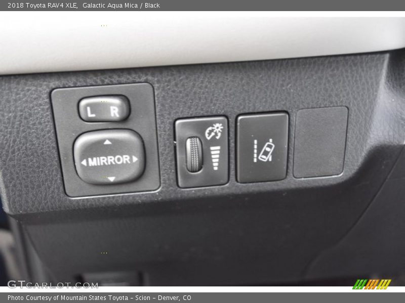 Galactic Aqua Mica / Black 2018 Toyota RAV4 XLE