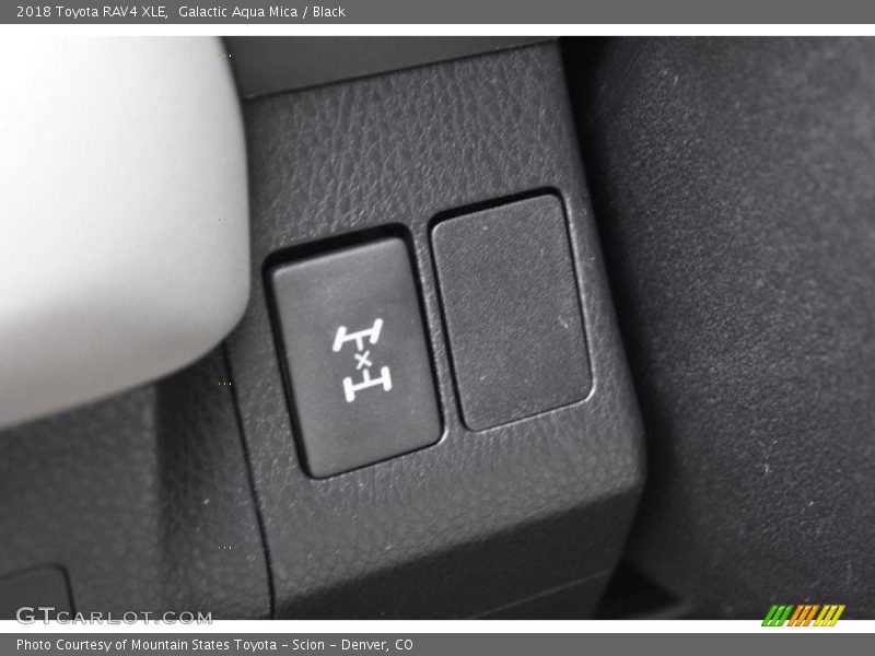 Galactic Aqua Mica / Black 2018 Toyota RAV4 XLE