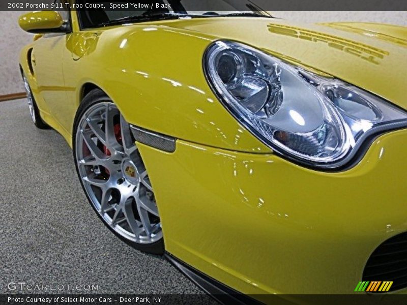 Speed Yellow / Black 2002 Porsche 911 Turbo Coupe