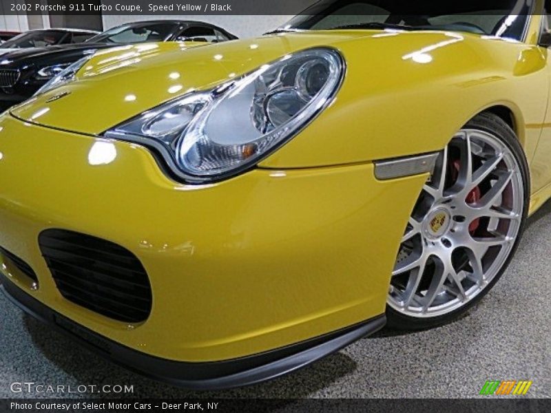 Speed Yellow / Black 2002 Porsche 911 Turbo Coupe