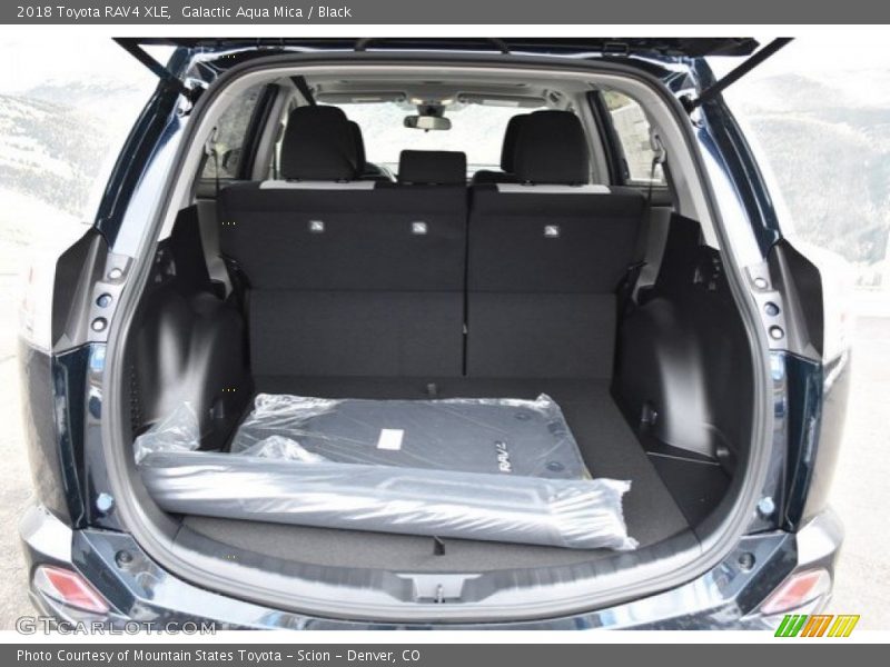 Galactic Aqua Mica / Black 2018 Toyota RAV4 XLE