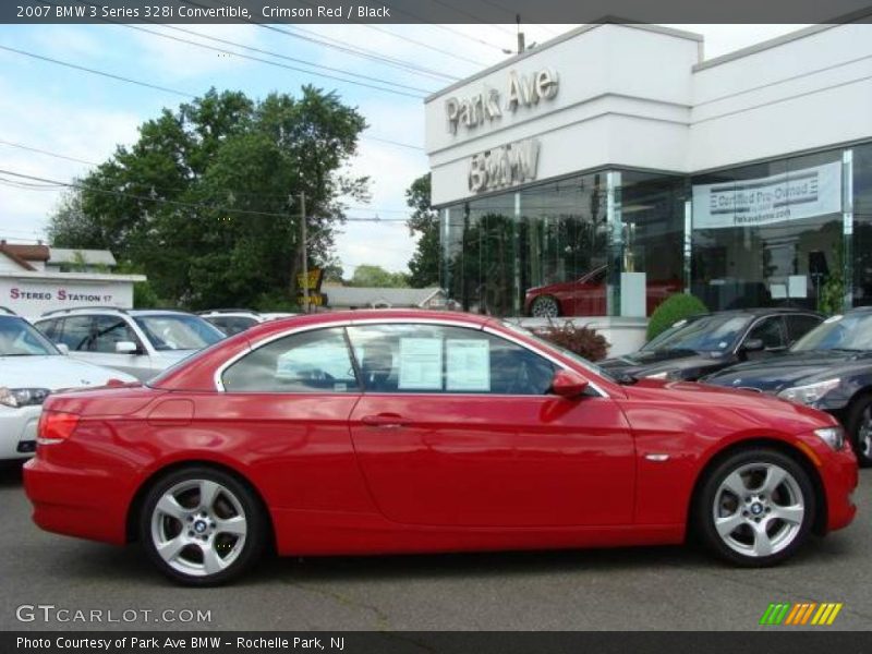 Crimson Red / Black 2007 BMW 3 Series 328i Convertible