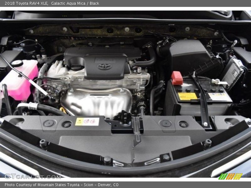 Galactic Aqua Mica / Black 2018 Toyota RAV4 XLE