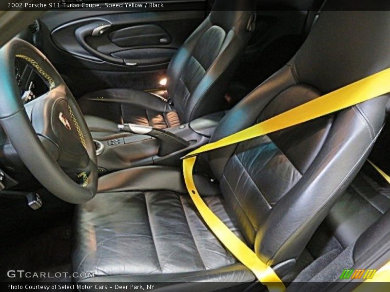 Speed Yellow / Black 2002 Porsche 911 Turbo Coupe