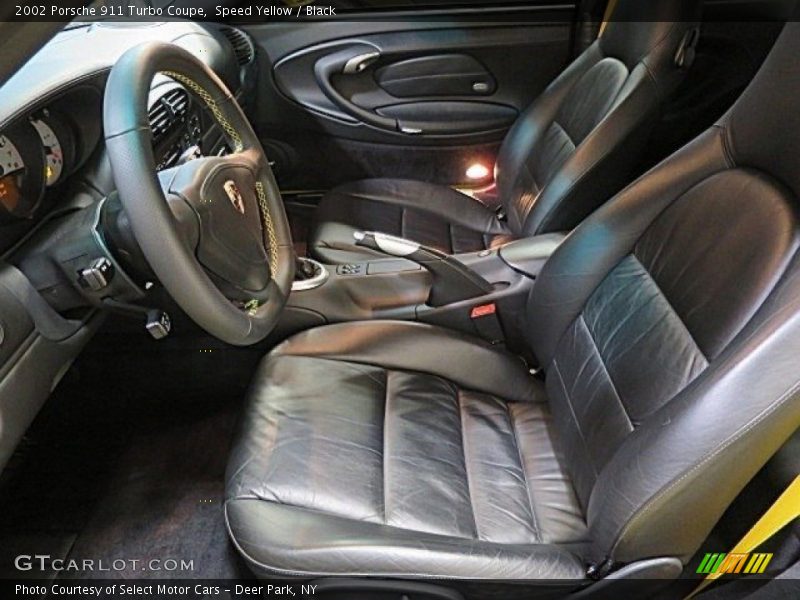Speed Yellow / Black 2002 Porsche 911 Turbo Coupe