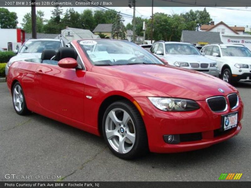 Crimson Red / Black 2007 BMW 3 Series 328i Convertible